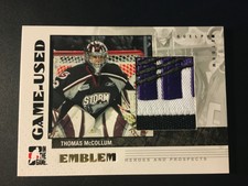 2007-08 ITG In The Game Thomas McCollum All Star Jersey patch heroes & prospects