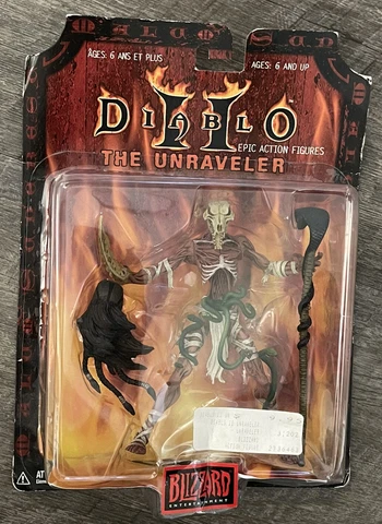 Diablo II THE UNRAVELER Action Figure - Collection 2 - Blizzard VTG 2000 - NEW Cover