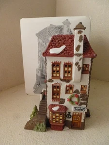 Vtg Dickens Village C.H. Watt Physician Surgery Porcelain House Dept 56 1990 Box - Picture 1 of 17