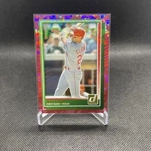 2025 Panini Donruss Baseball Will Clark Optic Pink Cracked Ice /99. No. 64 Texas - Picture 1 of 6