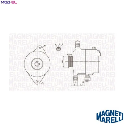 ALTERNATOR 063731892010 FOR TOYOTA 1ND-TV 1.4L 4cyl YARIS - Image 1 of 4