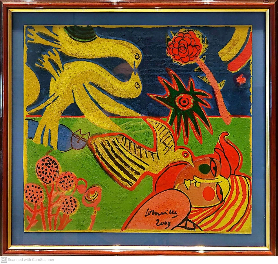 Corneille, 2003 prueba de artista firmada a mano, doble mate enmarcado, 1 de 8 en conjunto Foto 1 de 1