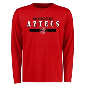 Men's Red San Diego State Aztecs Team Strong Long Sleeve T-Shirt - Picture 1 of 2