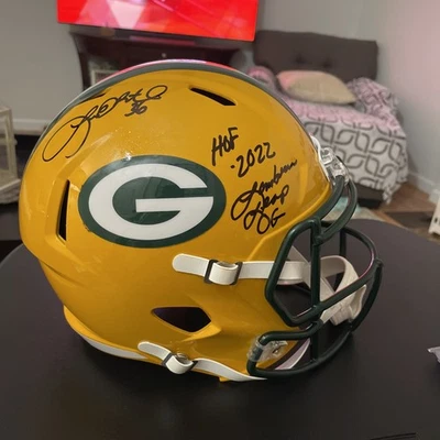 PACKERS- LEROY BUTLER SIGNED AUTOGRAPH FULL SIZE SPEED HELMET  INSCRIBED - Image 1 of 4