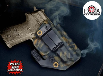 Coldre Kydex IWB pronto para óptica – Camuflagem preta – Garra, cunha e cana ajustável - Imagem 1 de 3