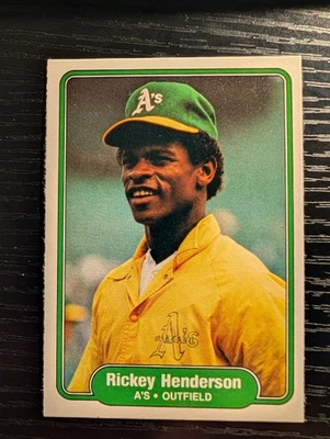Fleer Rickey Henderson 1982 #92 patio como paquete ¡fresco!  Foto 1 de 2