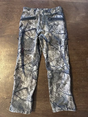 Sitka Softshell Fleece Lined Mothwing Camo Cargo Pant Hunting Shooting 32x30 Men - Image 1 of 4