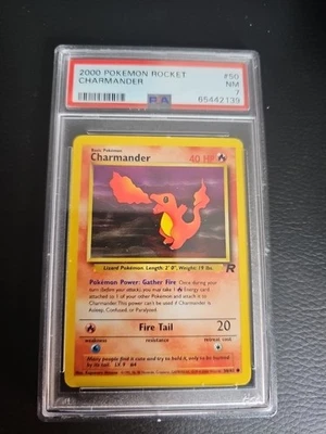 2000 Pokémon Rocket CHARMANDER #50/82  - PSA 7 NM - Image 1 of 2