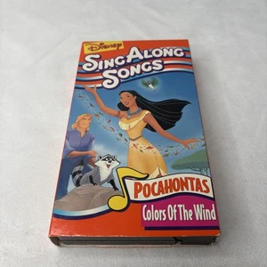 Sing-Along Songs Pocahontas Colors Of The Wind, VHS Tape Used Disney  - Picture 1 of 5