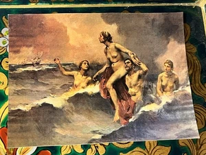 Camões "Os Lusíadas” Venus em Auxilio Painting by Columbano 1903 Portugal - Picture 1 of 2