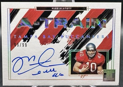 2021 Impeccable #INA-MA Mike Alstott Nickname Autographs Auto "A-Train" #ed/99 - Image 1 of 2