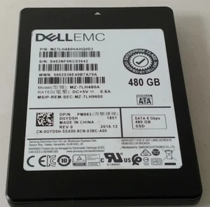 Dell GYD5H / Samsung MZ7LH480HAHQ0D3 SFF 480GB SSD 6Gb/s SATA SSD - Afbeelding 1 van 1