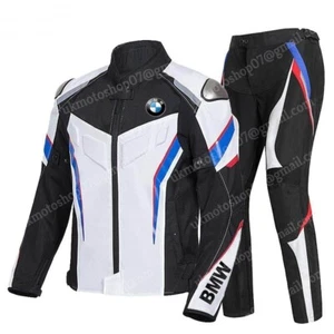 BMW Racing Motorbike Leather Suit Motorcycle Biker Mens Leather Jacket Trouser - Picture 1 of 2