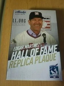 Edgar Martinez 2019 placa del Salón de la Fama Seattle Mariners SGA 8/10/19 corte. - Imagen 1 de 1