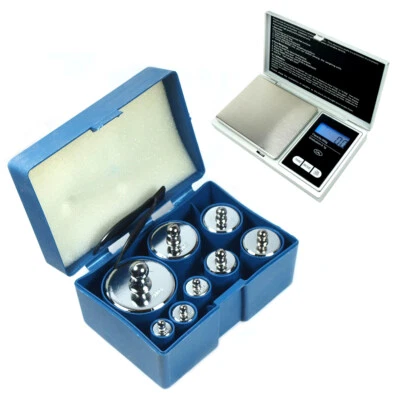 Набор калибровочного веса 1000 г 1 кг с цифровыми карманными весами CS500 500 г x 0,1 г 8 шт. - Изображение 1 из 4