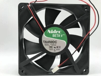 Nidec 12025 TA450DC A34346-33 DC12V 0.33A 120*25MM 120mm cooling fan 2pin - Image 1 of 3