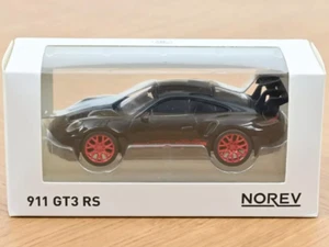 Norev Jet Car 1/43 2022 Porsche 911 992 GT3 RS Black/Red Diecast Imported - Picture 1 of 3