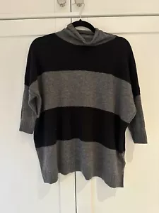 Whistles Wool Mix Jumper Black Grey Size XS - Picture 1 of 9