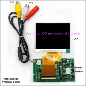 2AV LCD Controller Board With 3.5" TM035KDH03 LCD Screen Panel 320x240 - Picture 1 of 4