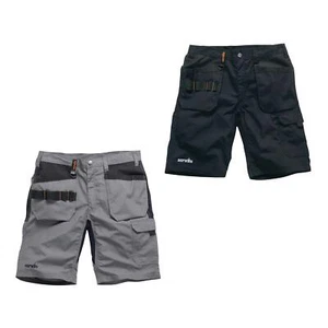 Scruffs TRADE FLEX HOLSTER Shorts 30"-40" Black & Graphite Lightweight Slim Fit - Picture 1 of 15