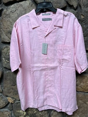 Daniel Cremieux SIGNATURE Short Sleeve Shirt L,XL,XXL Sea Pink NWT$85 ST5WT212 - Image 1 of 4