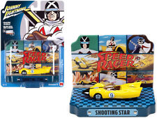 Johnny Lightning Jlsp121 Racer X Shooting Star #9 & Tin Display 1/64 Yellow