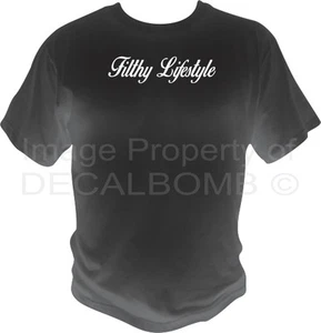 Filthy Lifestyle Script T-Shirt Diesel Turbo Race Blower Kurzarm Gildan Tee - Bild 1 von 1