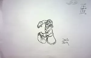 TREASURE PLANET Producción FIRMADO DAVID Block Dr. Doppler Modelo HOJA COPIA #GB - Imagen 1 de 2