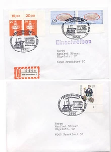 Deutschland 1984 Einschreiben 2 Hüllen Bremerhaven Landesverband Sonderstempel - Bild 1 von 2