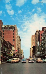 Main Street, Looking North, Tulsa, Oklahoma Unposted Chrome Vintage PC - Picture 1 of 2