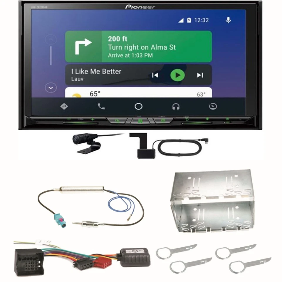 Pioneer AVH-Z9200DAB Android Auto Carplay Bluetooth Einbauset für Fox Polo 9N3 - Bild 1 von 1
