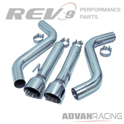 Rev9 Stainless Axle-Back Exhaust for Dodge Charger V8 6.2L 6.4L 15-23 SUPER LOUD - Image 1 of 4