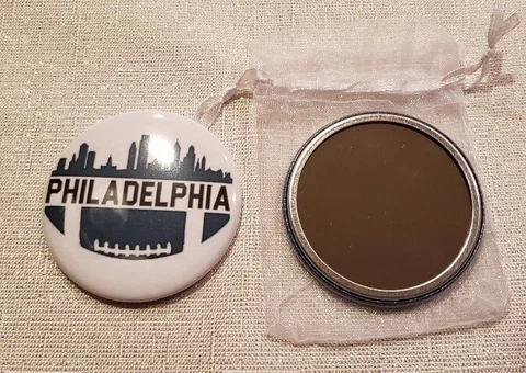 Pocket Purse Mirror Philadelphia Eagles Cover