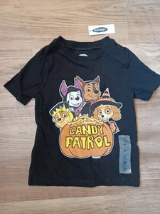 Old Navy Boys Girls Black Paw Patrol T-Shirt size 2T long sleeve Halloween new - Picture 1 of 3