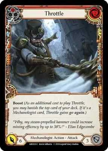 Throttle (RED) Arcane Rising 1st Edition Flesh and Blood TCG - Picture 1 of 1