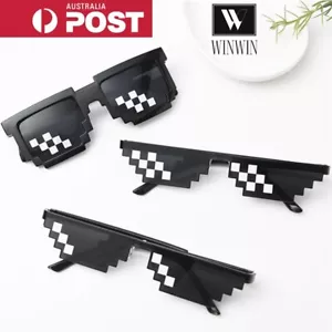 Thug Life Sunglasses Deal With It 8/6 Bit Pixel Glasses Cool Fashion Goggles - Picture 1 of 7