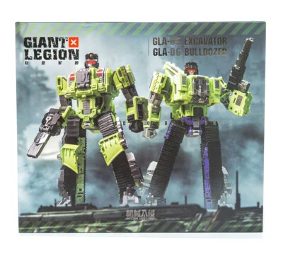 Mecha Invasion GLA-05 GLA-06 Bonecrusher Scavenger Devastator Set C Figure toy - Image 1 of 4