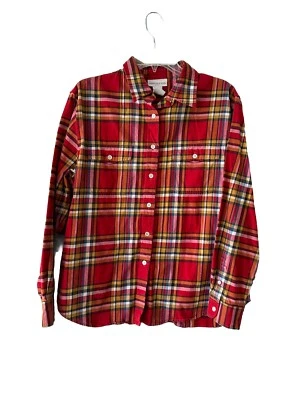 Jones New York Sport Algodon Cotton Heavy PLAID SHIRT Flannel Men’s Size L - Image 1 of 4