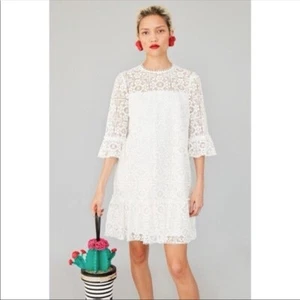 Kate Spade Etuikleid Spitze Volant Gr. 2 - Bild 1 von 12