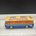 Vintage Cragstan Friction Operated Toy Greyhound Bus 8.25" Long