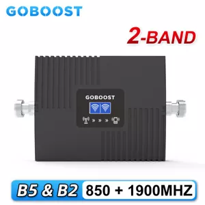 850 1900 Cellphone Signal Booster Band 5/2 Cellular Amplifier 2G 3G 4G PCS CDMA - Picture 1 of 12