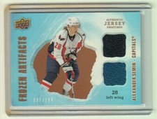 2008-09 Artifacts Frozen Artifacts Dual #FADAS Alexander Semin 001/199   *S1746