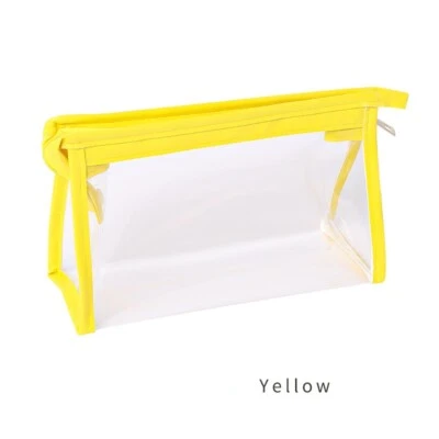 Estuche de lápices transparente para estudiantes Bolsa de maquillaje Bolsa grande Papelería Almacenamiento de cosméticos Foto 1 de 4