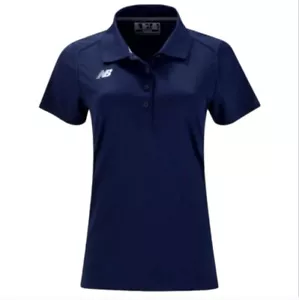 New Balance Damen Performance Tech Poloshirt blau L Large neu mit Etikett - Bild 1 von 4