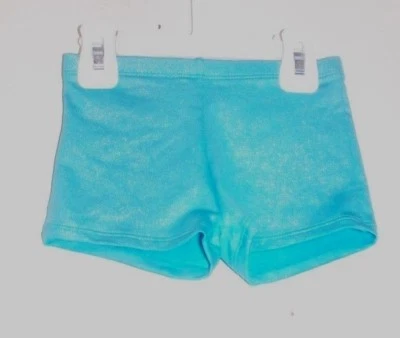 ¡Nuevo! Pantalones Cortos de Baile Estilo Libre para Niñas Azul con Brillos Talla 4/5 Nuevos sin Etiquetas Foto 1 de 4