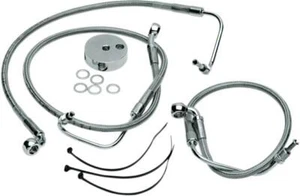 DS Braided Brake Line Kit Front Harley Davidson FLHR/FLHRCI/FLTR #142868 - Picture 1 of 1
