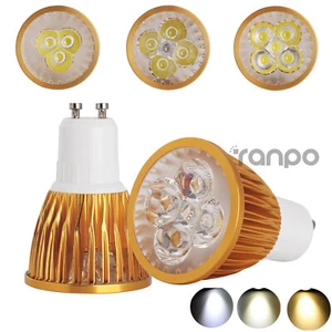 Golden Dimmable LED Spotlight Bulbs MR16 GU10 E14 E27 GU5.3 Lamps 9W 12W 15W - Picture 1 of 22