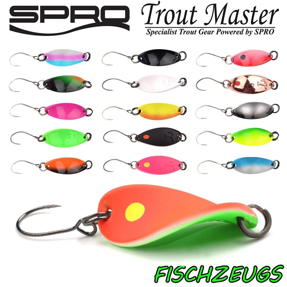 Spro Trout Master Incy Spin Spoon Spirelli UV Gedrehter Blinker Twist 1,8g+2,5g - Bild 1 von 1