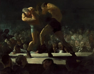 Club Night | George Bellows | Impresión de boxeo americano de 1907 Foto 1 de 4