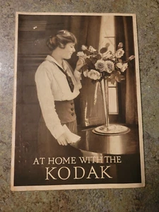 Vintage 1910s-1920s AT HOME WITH THE KODAK Original Booklet - Picture 1 of 5
